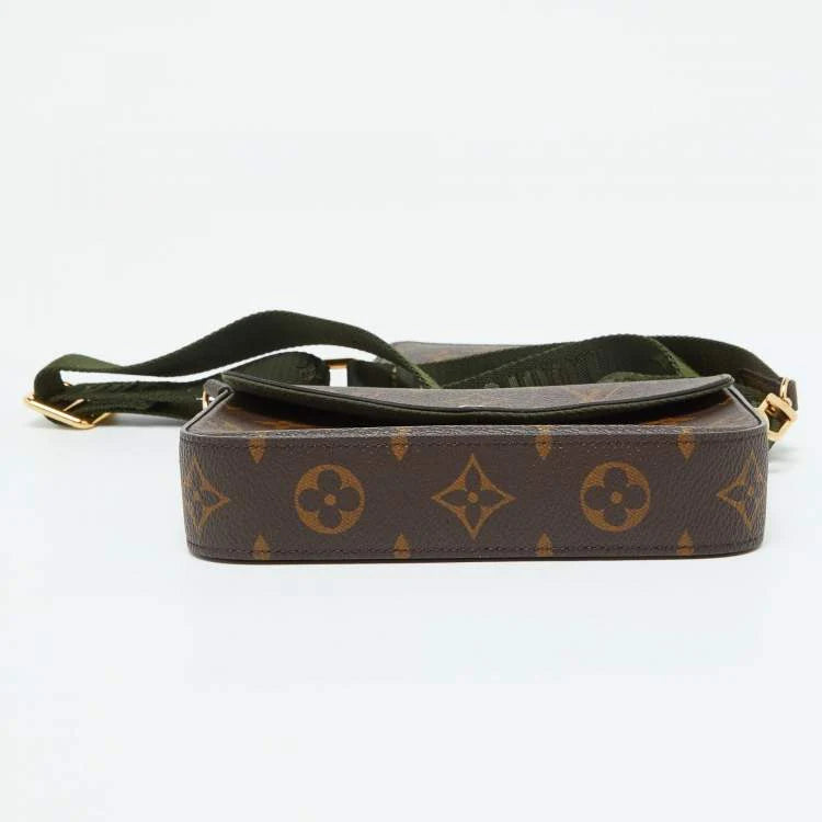 Louis Vuitton Khaki Monogram Canvas Félicie Strap & Go Bags