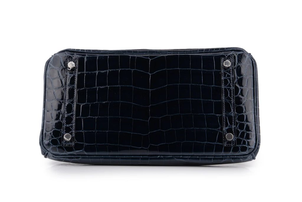 Hermès Birkin 30 Croc Niloticus Bleu Baltique PHW