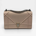 CHRISTIAN DIOR MEDIUM DIORAMA BAG IN BLUSH PINK LEATHER WITH SILVER HARDWARE
