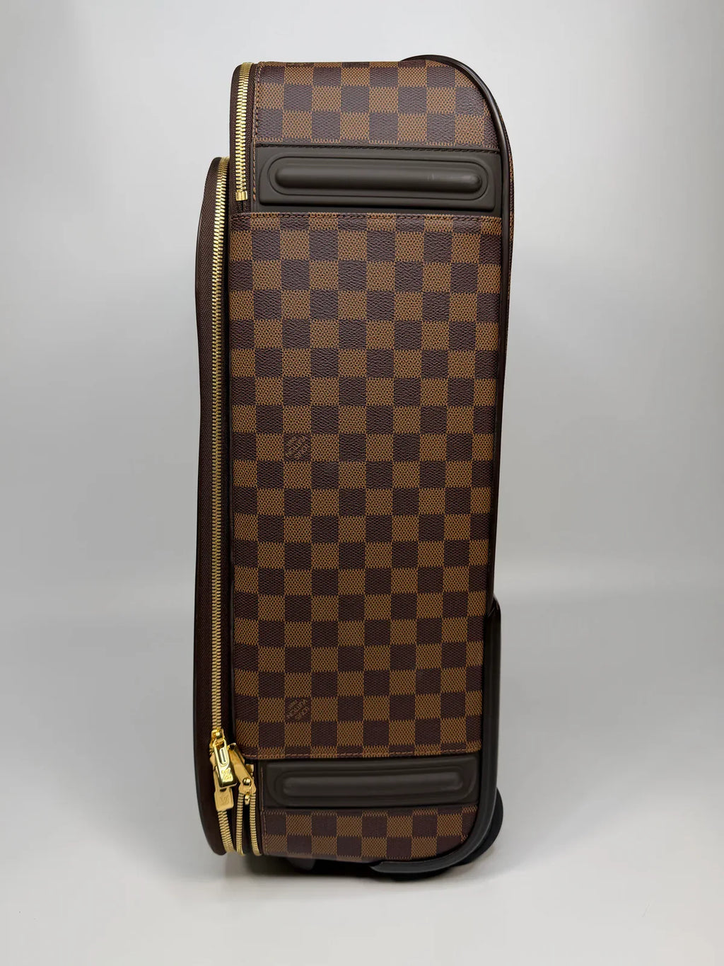 LOUIS VUITTON PÉGASE SUITCASE IN DAMIER EBENE WITH GOLD HARDWARE