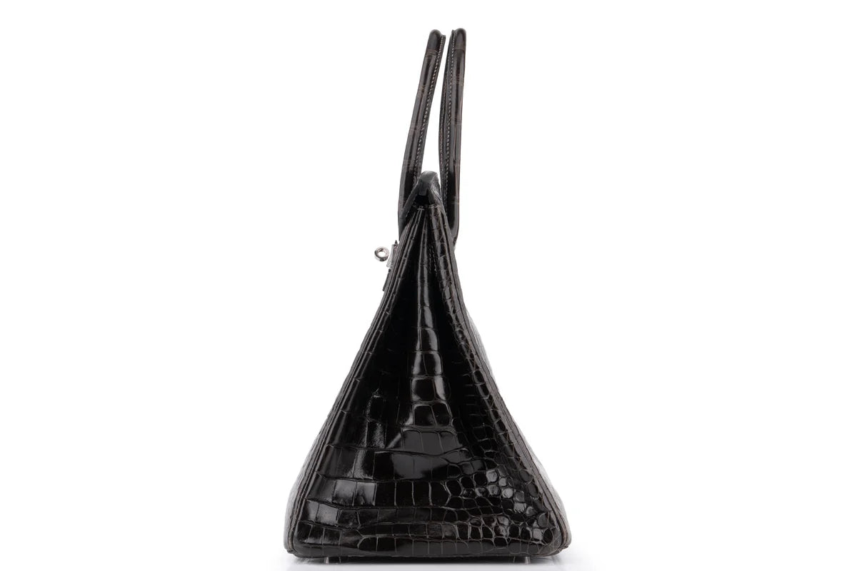 Hermès Birkin 35 Crocodile Porosus Noir PHW
