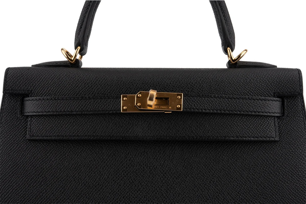 Hermès Kelly 25 Epsom Noir GHW