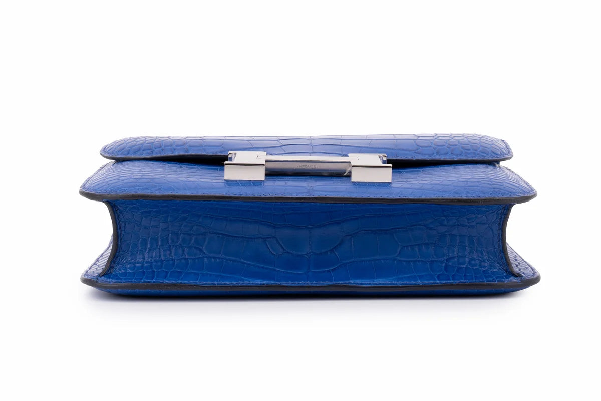 Hermès Constance 24 Exotic Mississippiensis Bleu Royal PHW