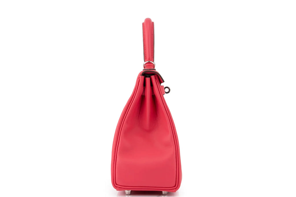 Hermès Kelly 25 Retourne Swift Rose Extreme PHW