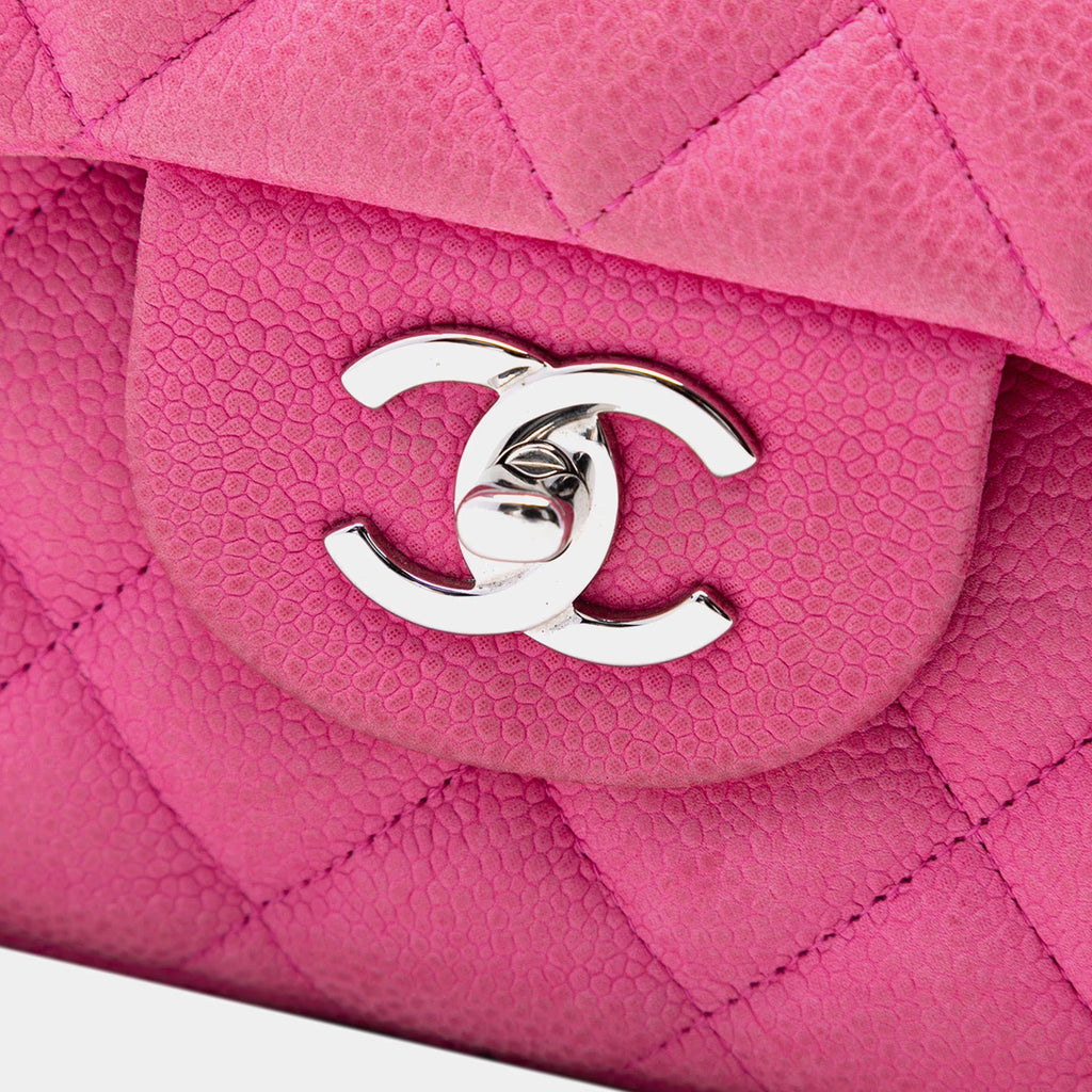 Chanel Pink Jumbo Classic Caviar Double Flap