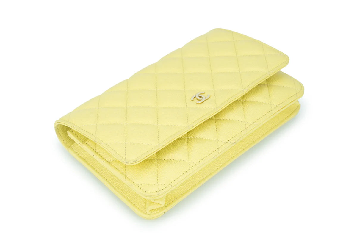 Chanel WOC Caviar Pale Yellow Champagne GHW