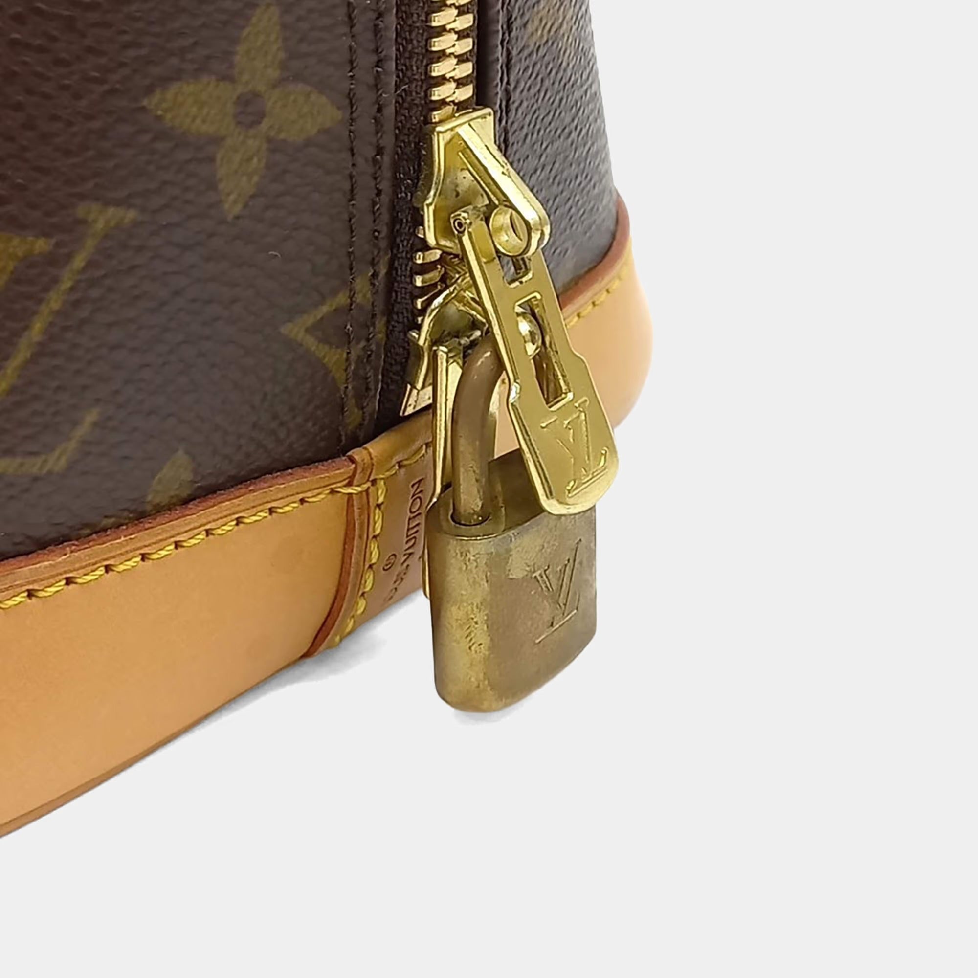 Louis Vuitton Brown Canvas Monogram Alma PM