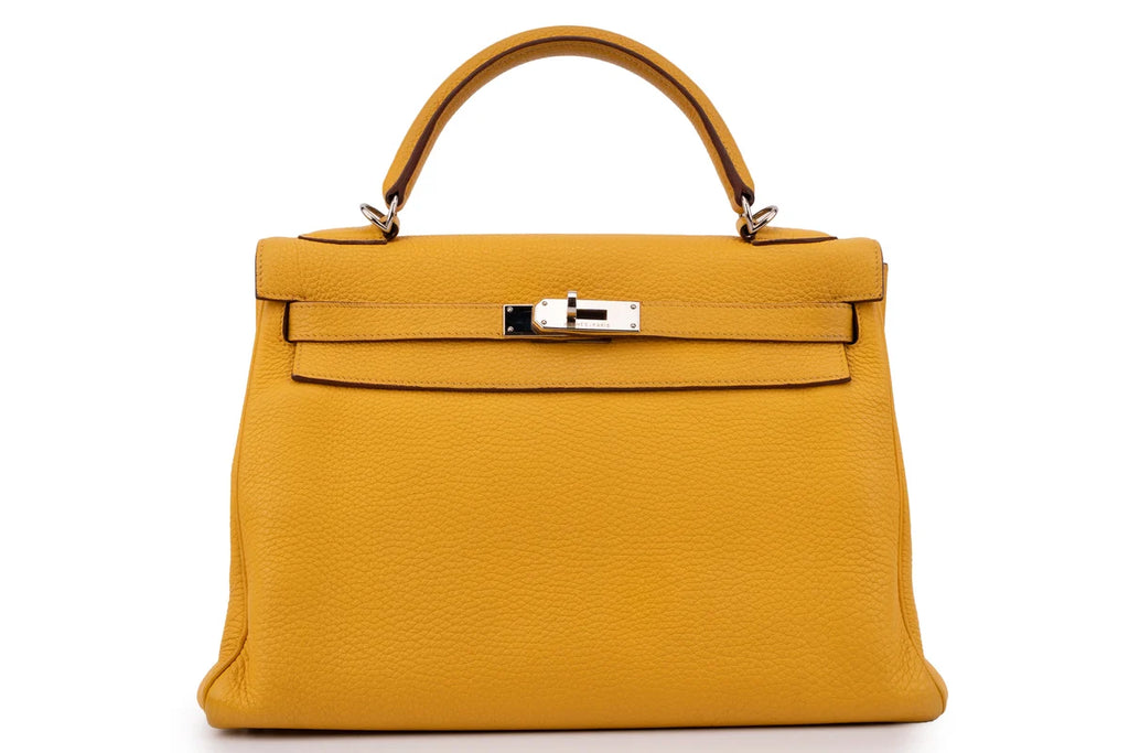 Hermès Kelly 32 Togo Soleil PHW