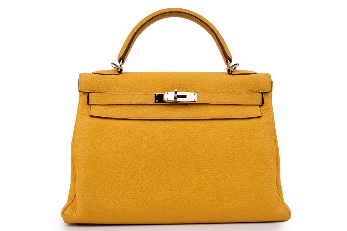 Hermès Kelly 32 Togo Soleil PHW