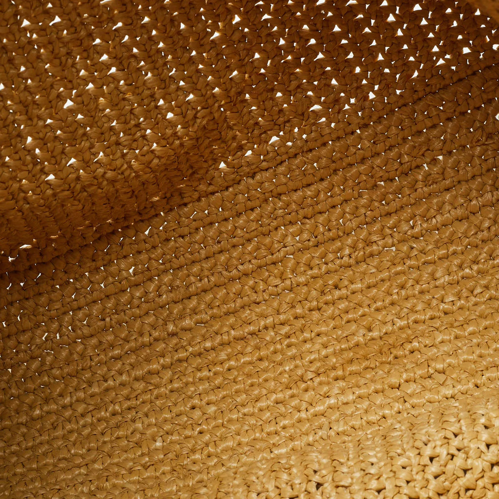 Prada Natural Raffia Logo Shopper Tote