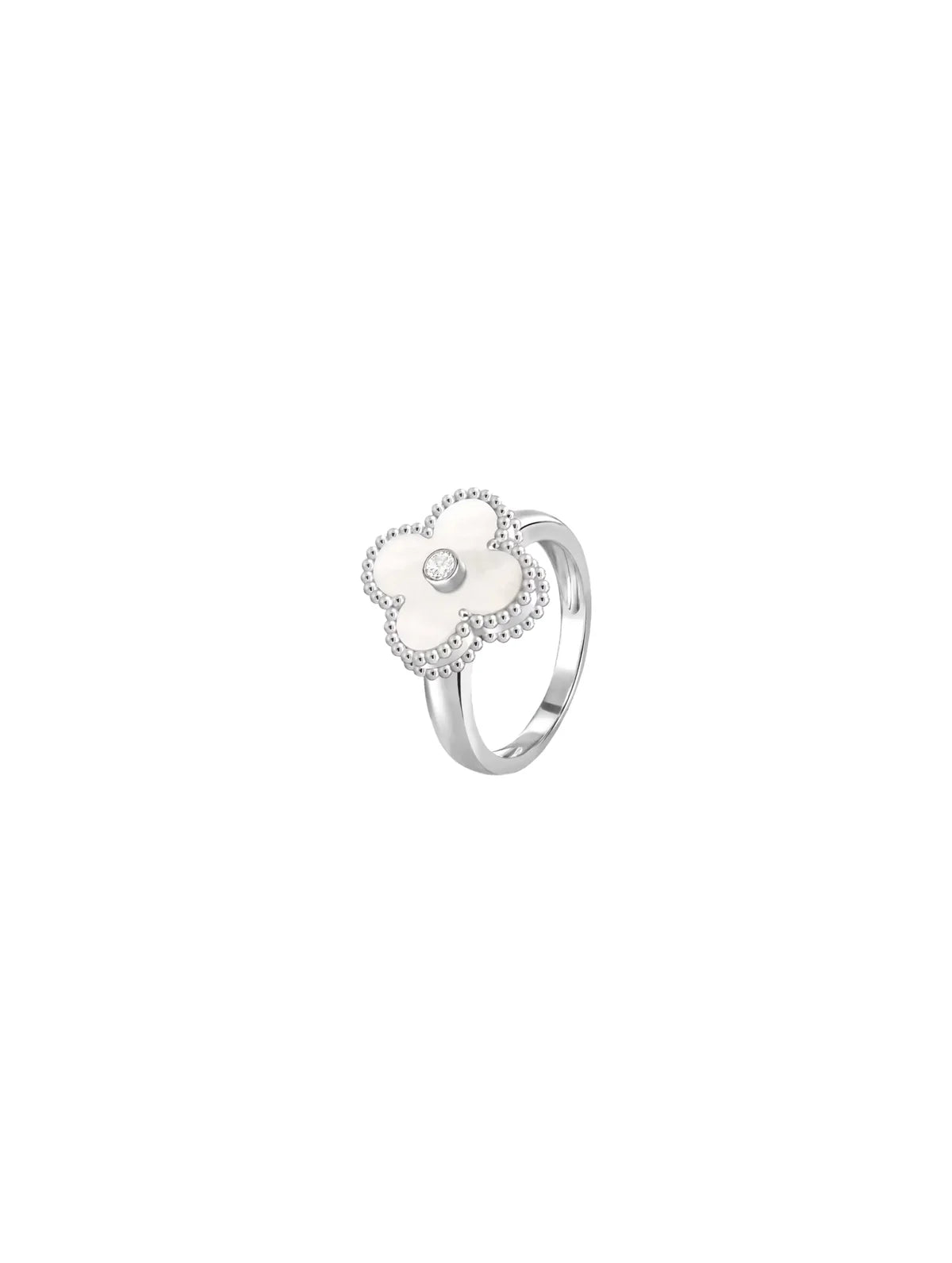 Van Cleef And Arpels Vintage Alhambra Ring Size 54
