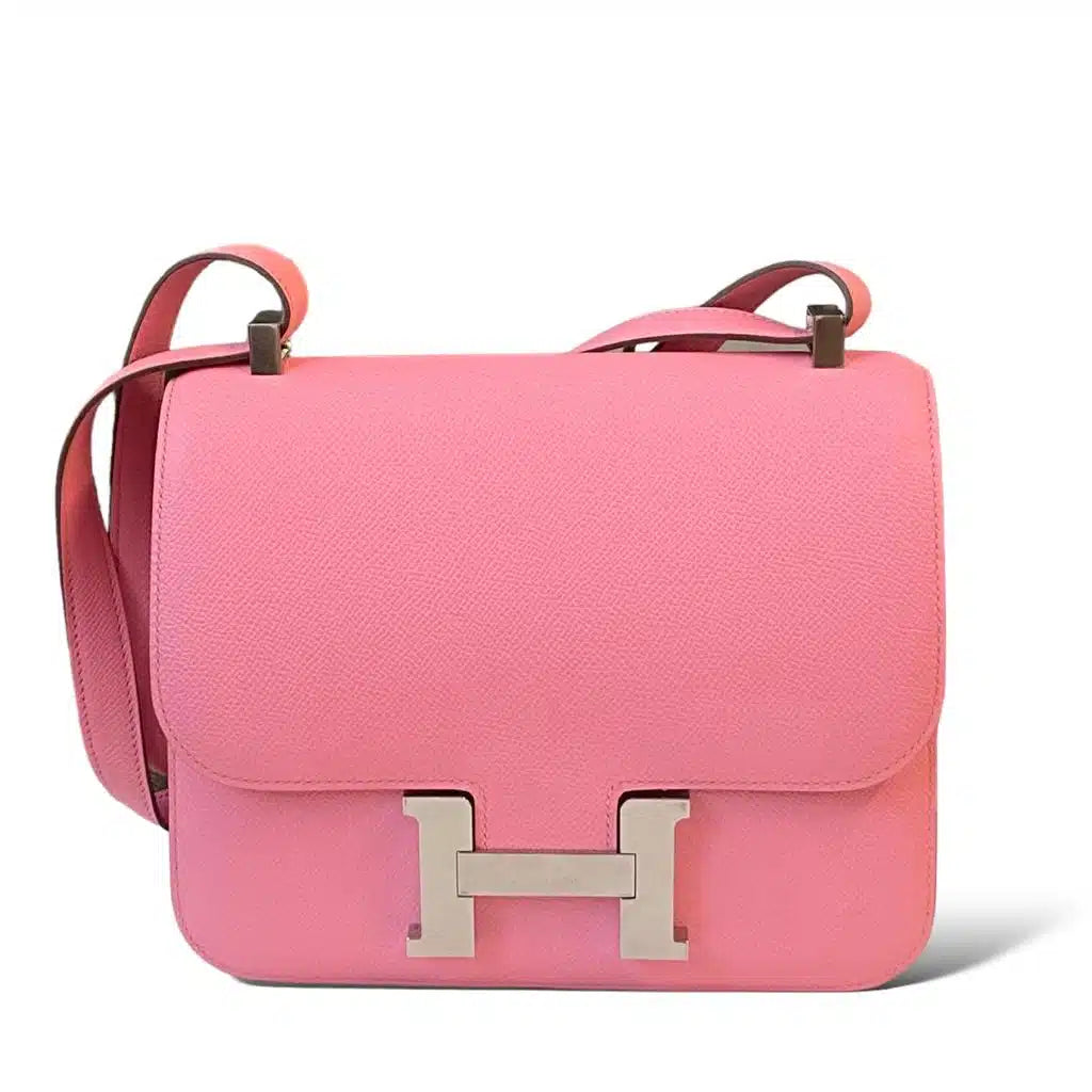 Hermes Constance 24 Rose Confetti PHW