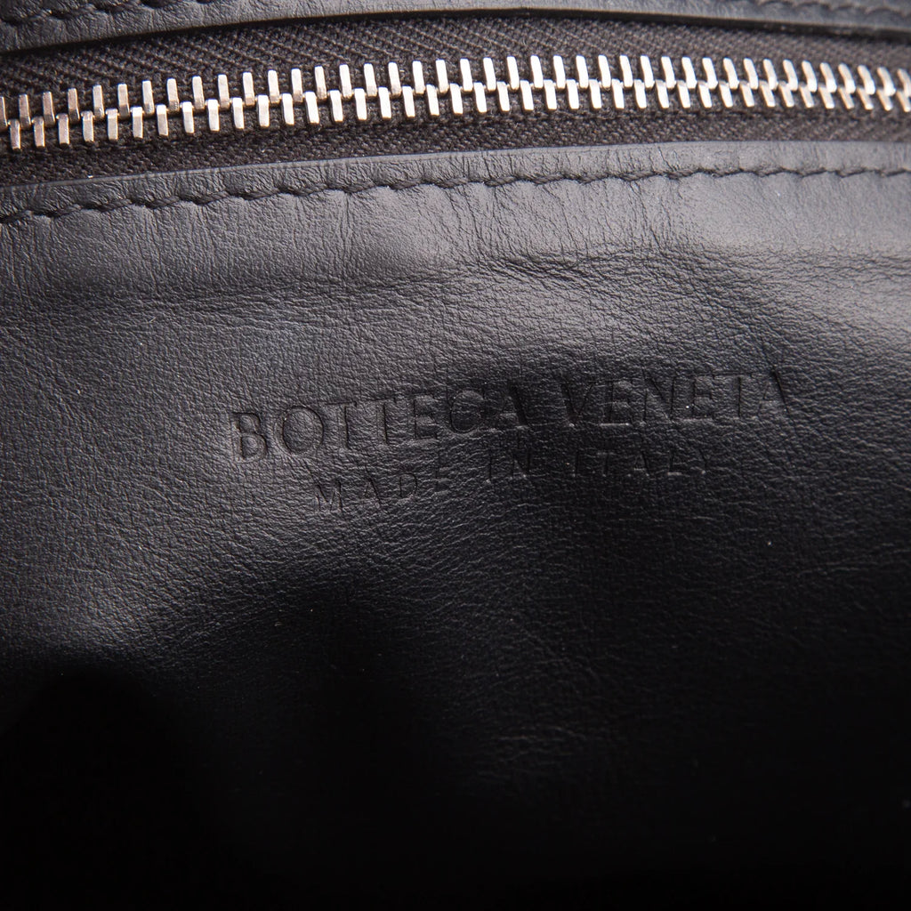 Bottega Veneta Black Intrecciato Leather Large Jodie Bag