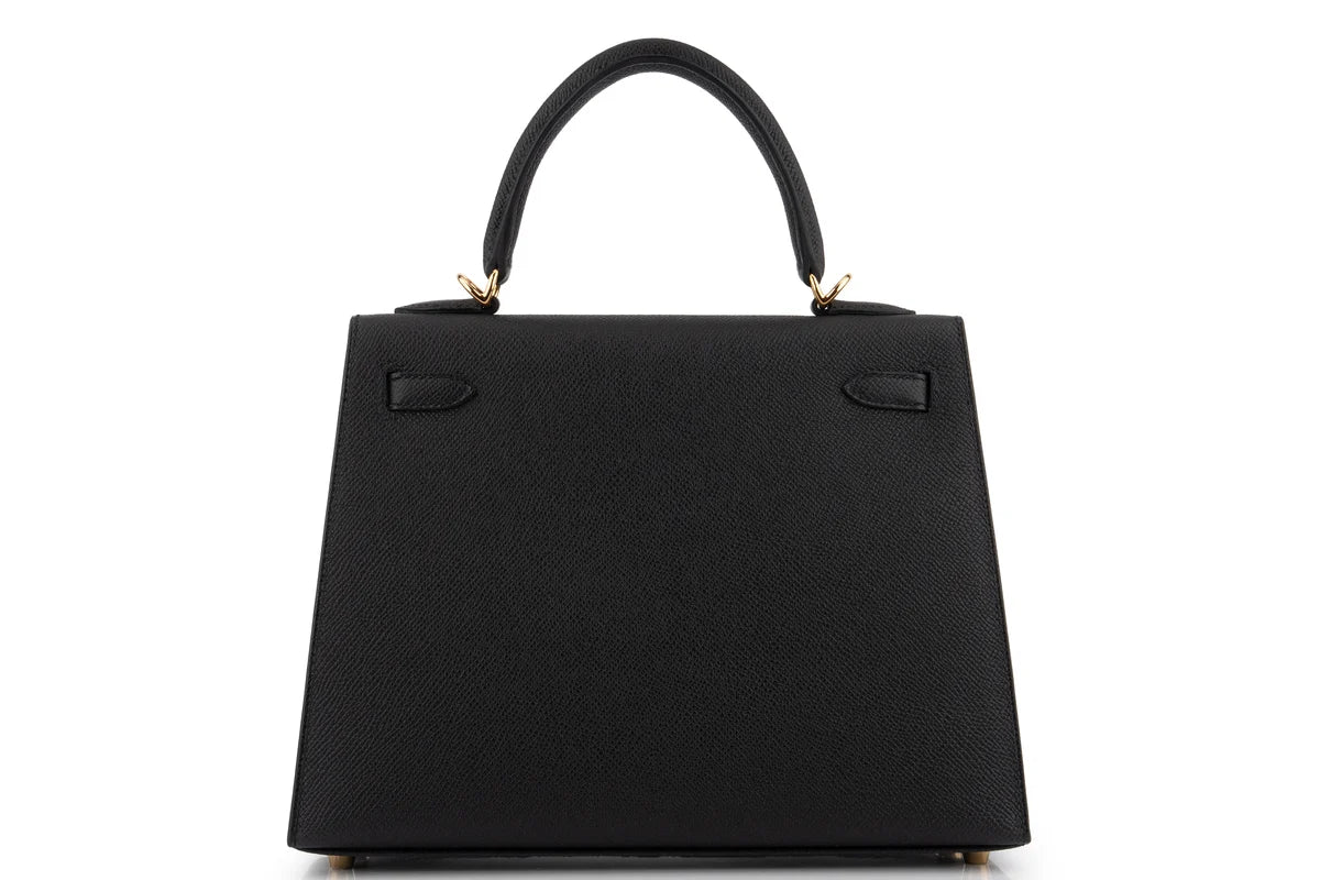 Hermès Kelly 25 Epsom Noir GHW