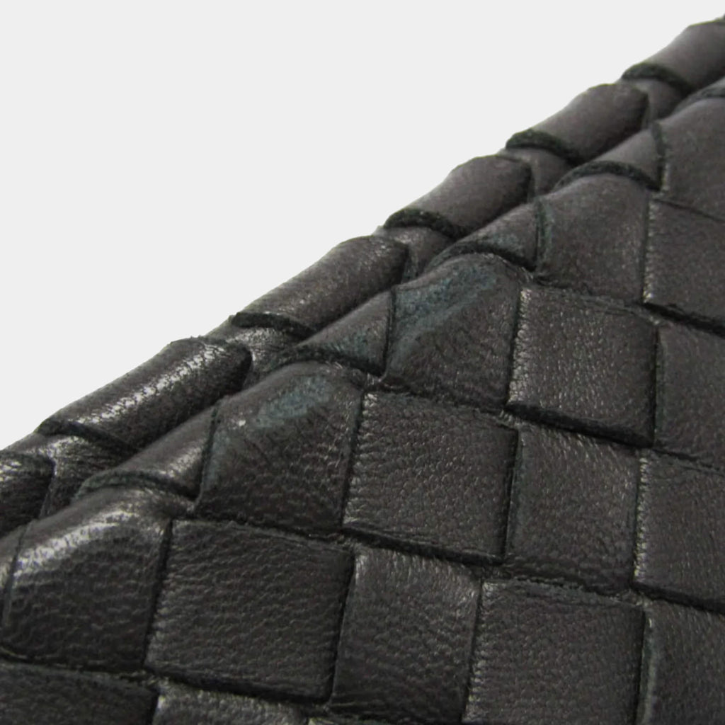 Bottega Veneta Intrecciato Medium Garda Bag Leather Handbag Black
