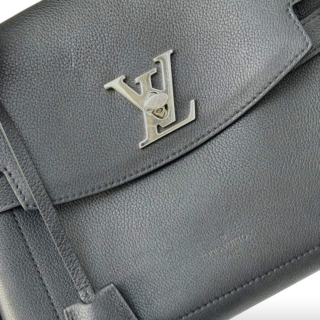 Louis Vuitton Black Leather LockMe Ever BB Bag
