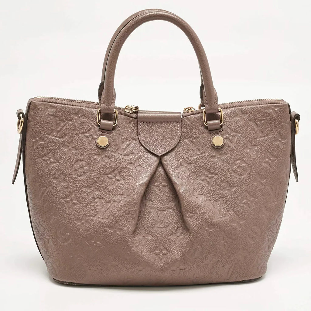 Louis Vuitton Beige Monogram Empreinte Leather Mazarine PM Bag