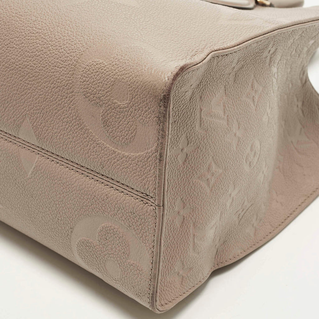 Louis Vuitton Onthego MM Beige Giant Empriente Leather Bag