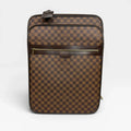 LOUIS VUITTON PÉGASE SUITCASE IN DAMIER EBENE WITH GOLD HARDWARE