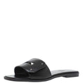 Hermes Black Leather View Slide Sandals Size 38