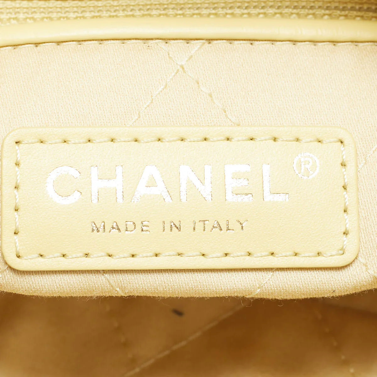 Chanel 22 Medium Yellow Quilted Caviar Leather Bag