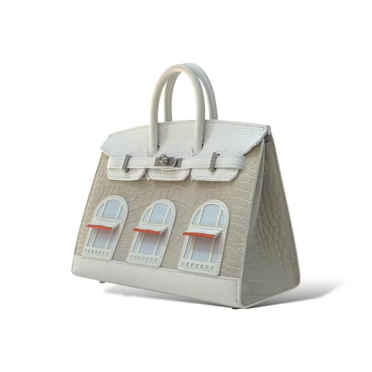 Hermes Birkin 20 Faubourg Sous La Neige Croco/Togo PHW