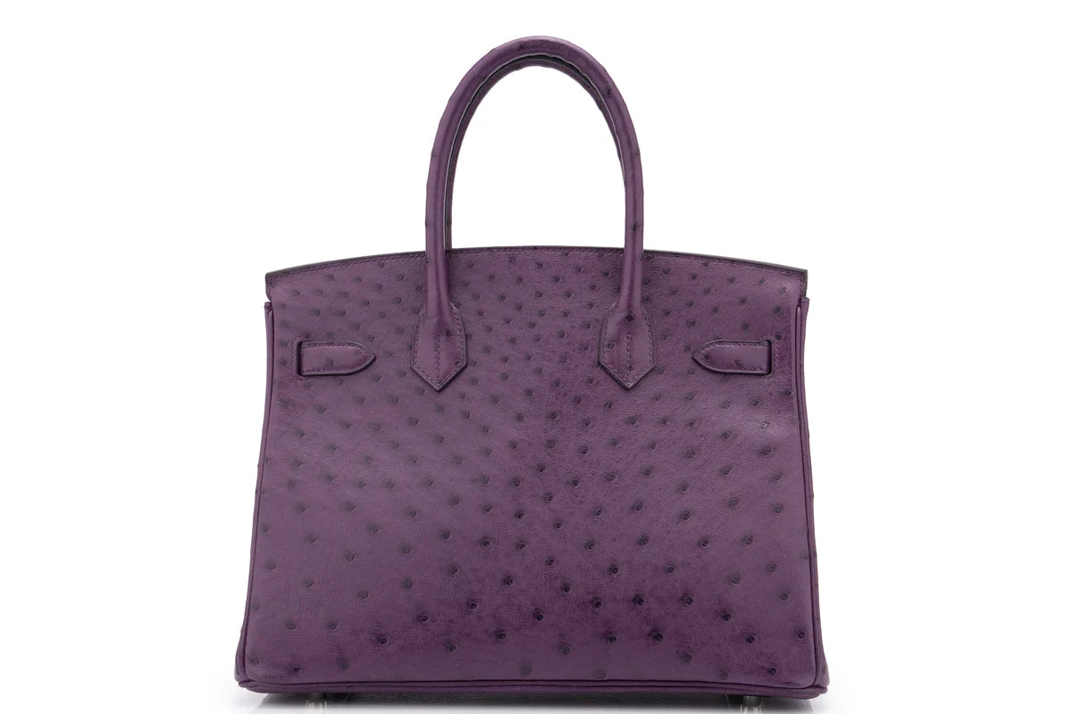 Hermès Birkin 30 Ostrich Violine PHW
