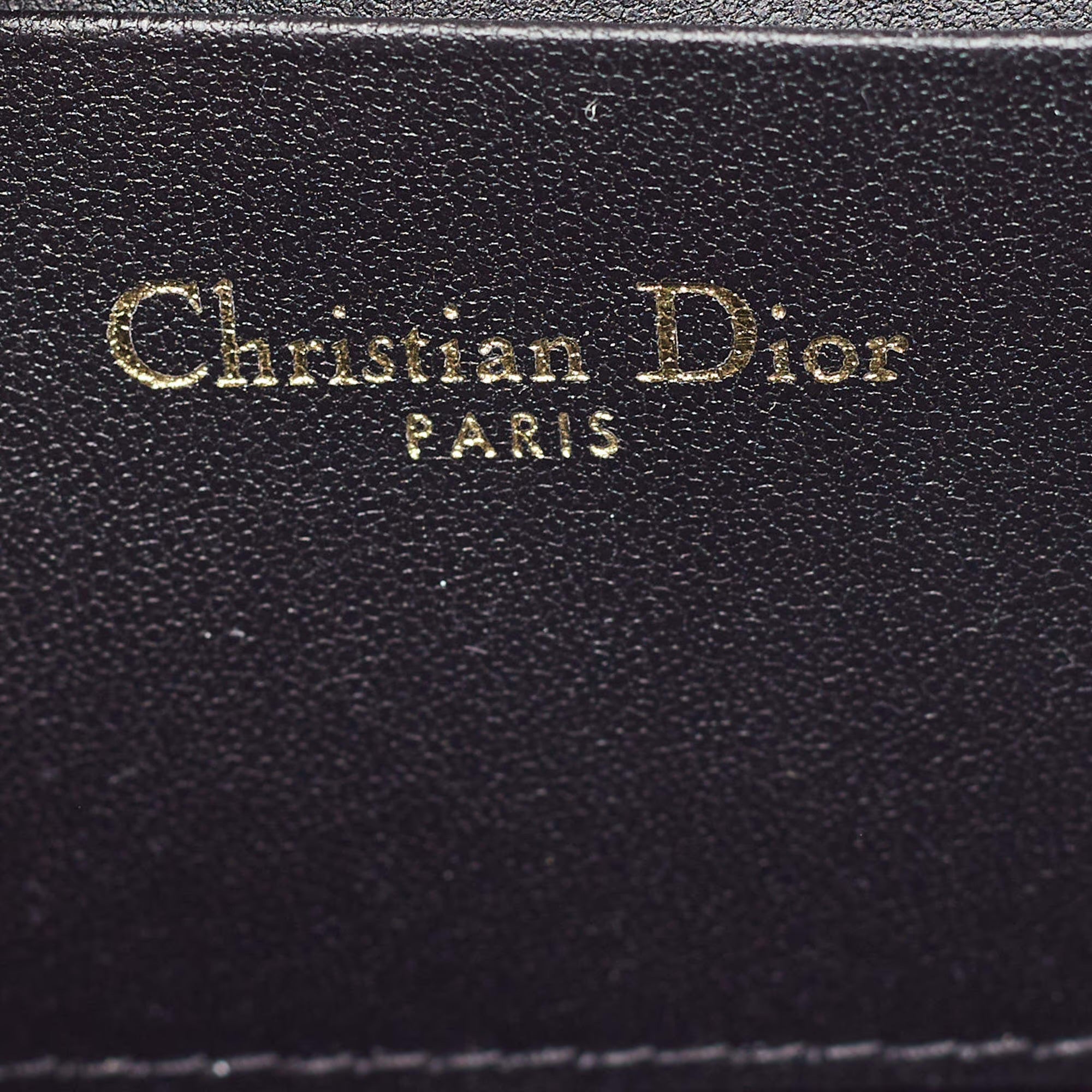 Dior Saddle Rodeo Black Leather Pouch Bag