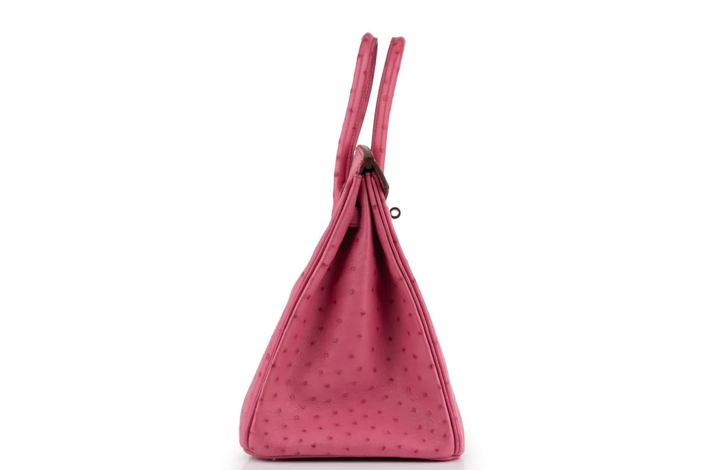 Hermès Birkin 35 Ostrich Rose Poure PHW