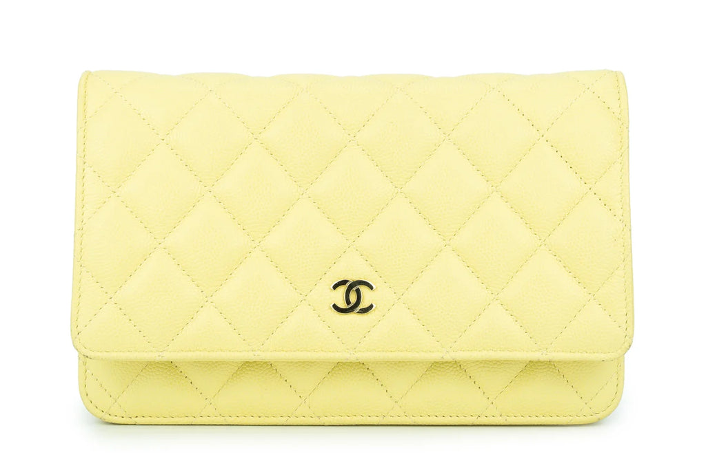 Chanel WOC Caviar Pale Yellow Champagne GHW