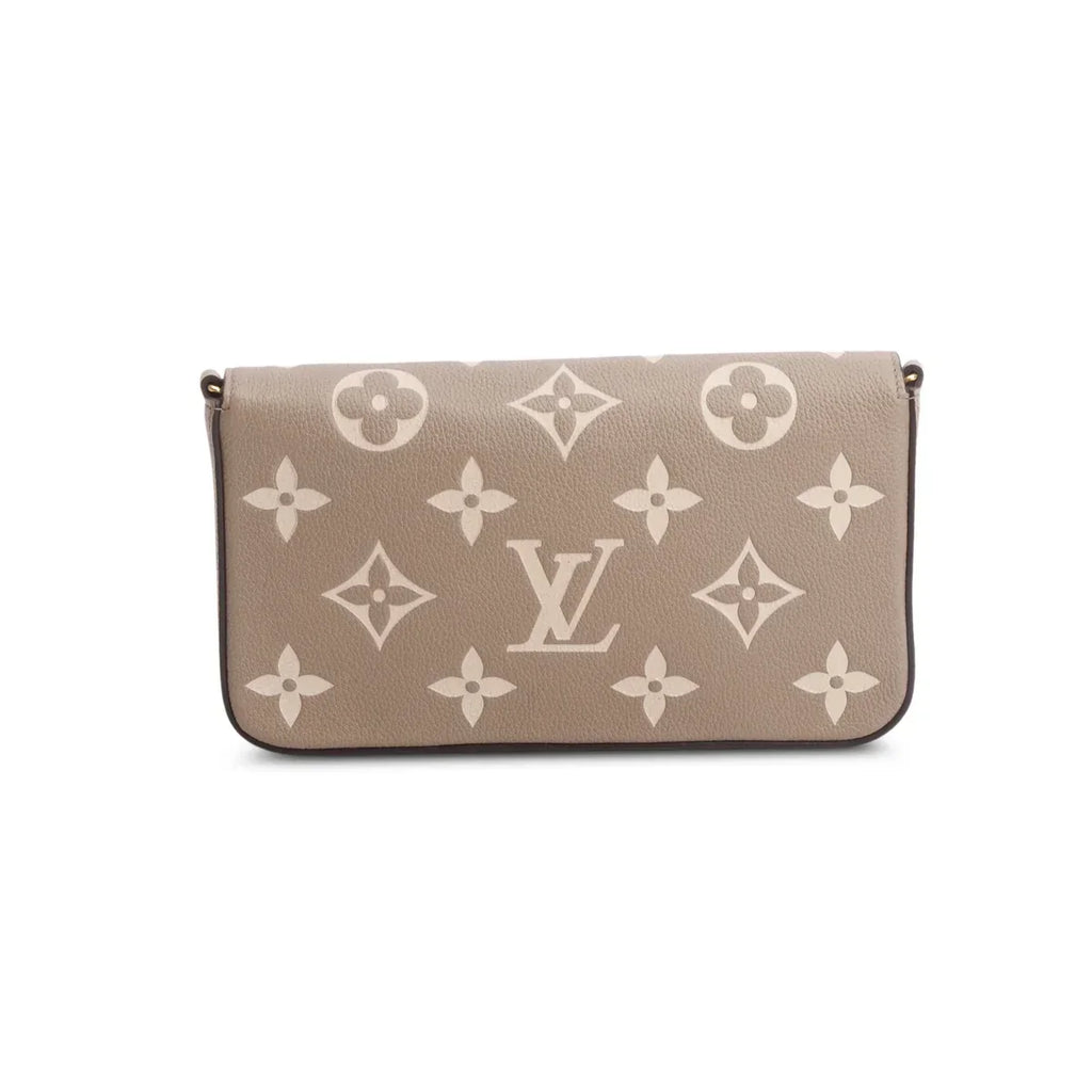 Louis Vuitton Tourterelle Monogram Empreinte Leather Felicie Pochette