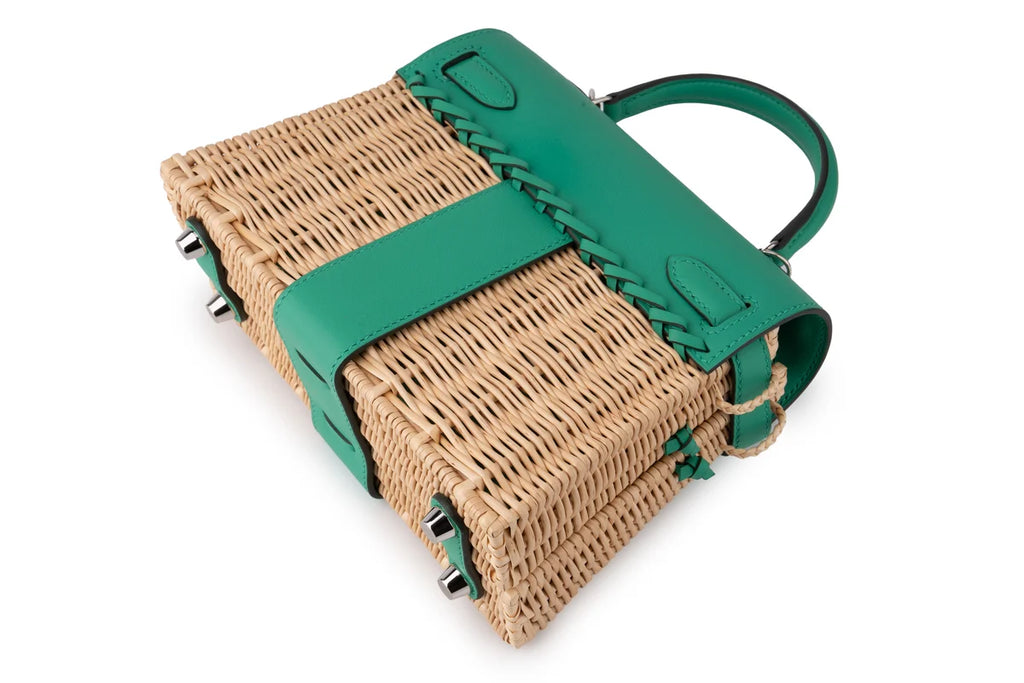 Hermès Mini Kelly Picnic Vert Comic PHW