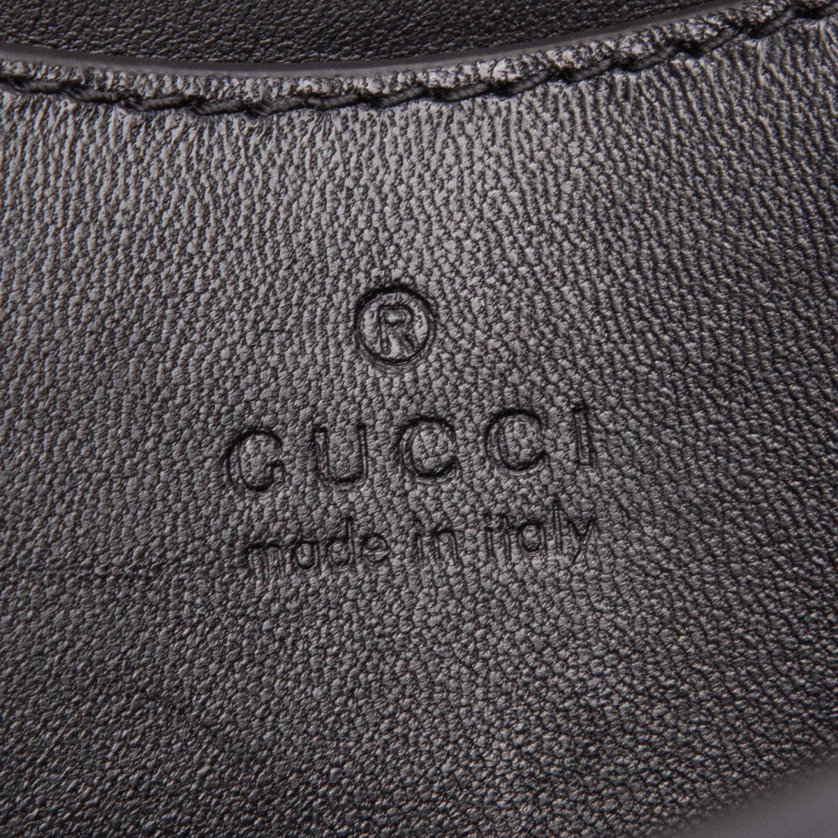 Gucci Black Lambskin Small GG Milano Top Handle Shoulder Bag