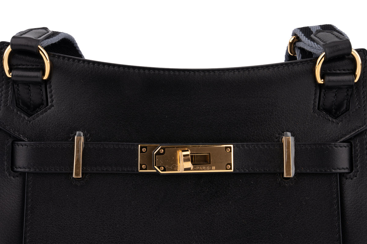 Hermès Jypsiere Mini Evergrain Noir GHW