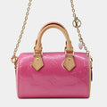 Louis Vuitton Lvremix Collection Nano Speedy Neon Pink Monogram Vernis Leather