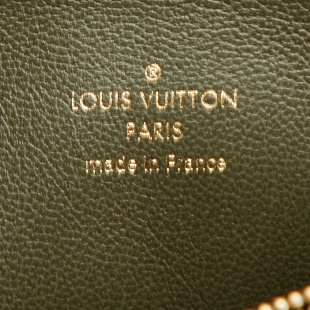 Louis Vuitton Coussin MM Khaki Monogram Embossed Leather Bag