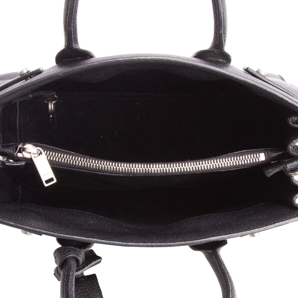 Saint Laurent Black Grained Leather Baby Sac De Jour