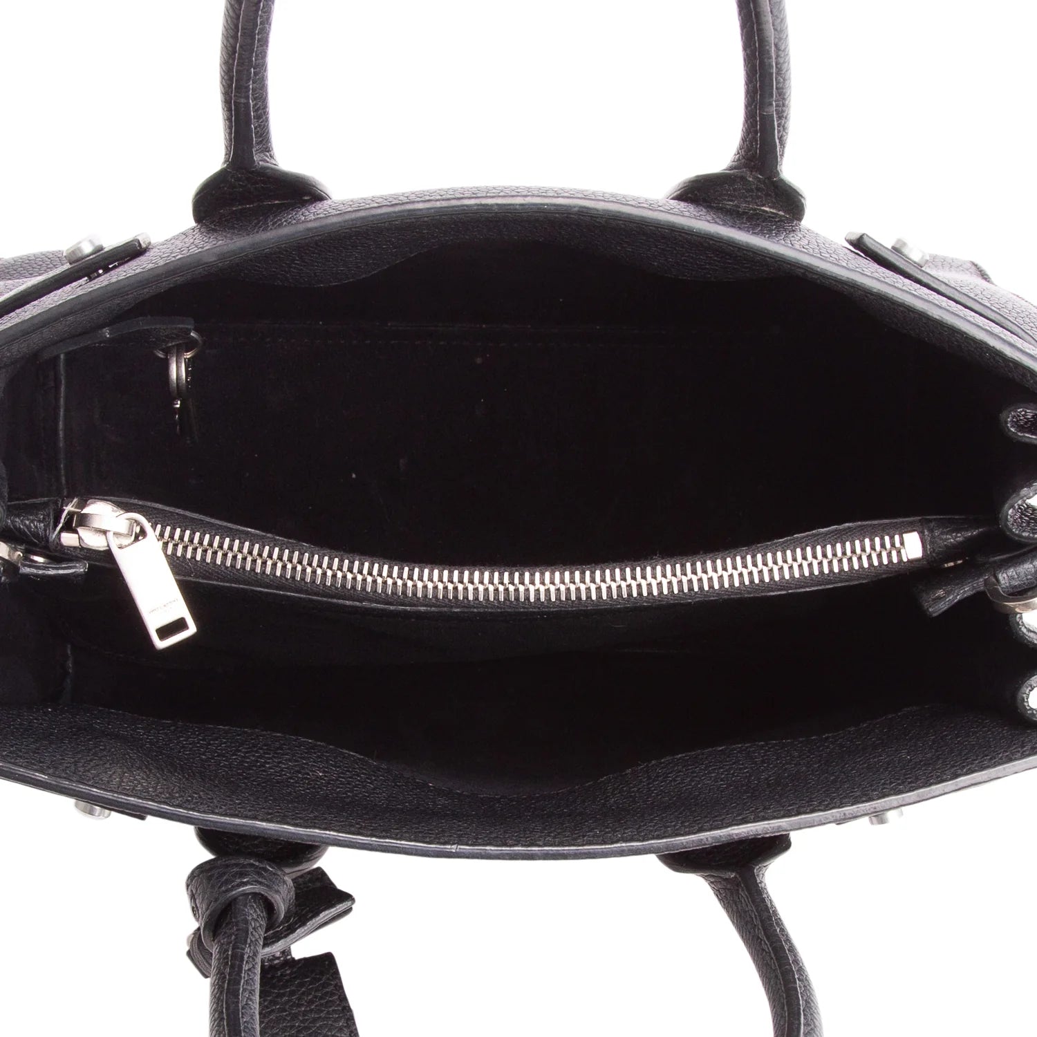 Saint Laurent Black Grained Leather Baby Sac De Jour