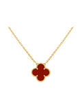 Van Cleef And Arpels Vintage Alhambra Pendant Carnelian