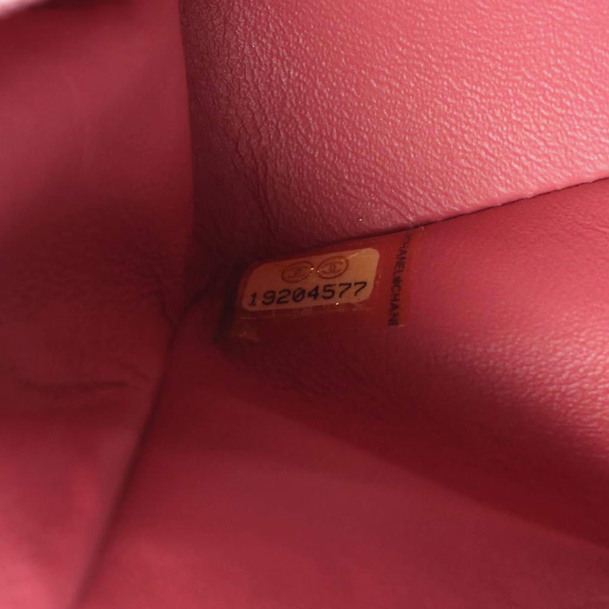 Chanel Pink Medium Classic Lambskin Valentines Heart Charms Single Flap
