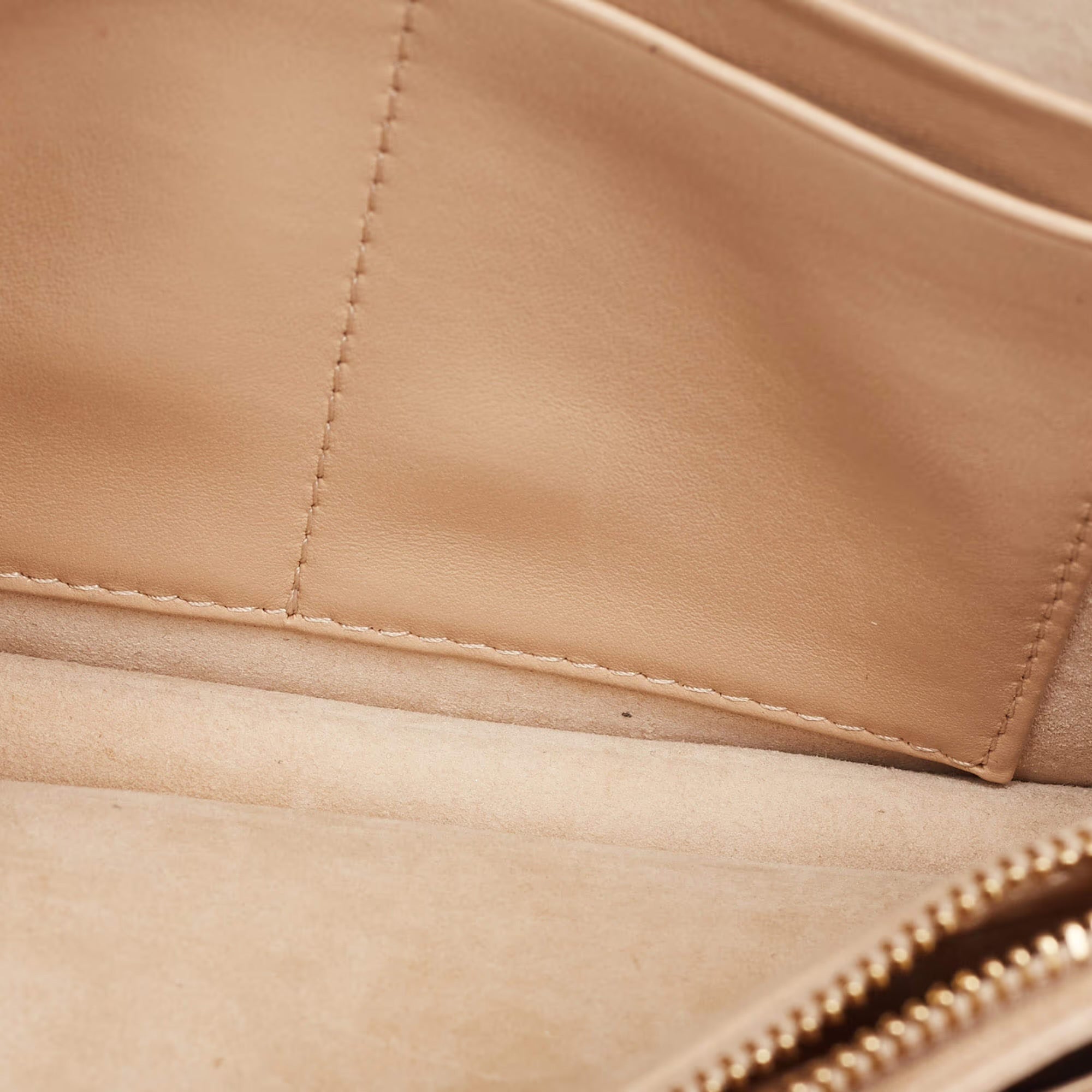 Dior Diorama Beige Cannage Leather Wallet on Chain