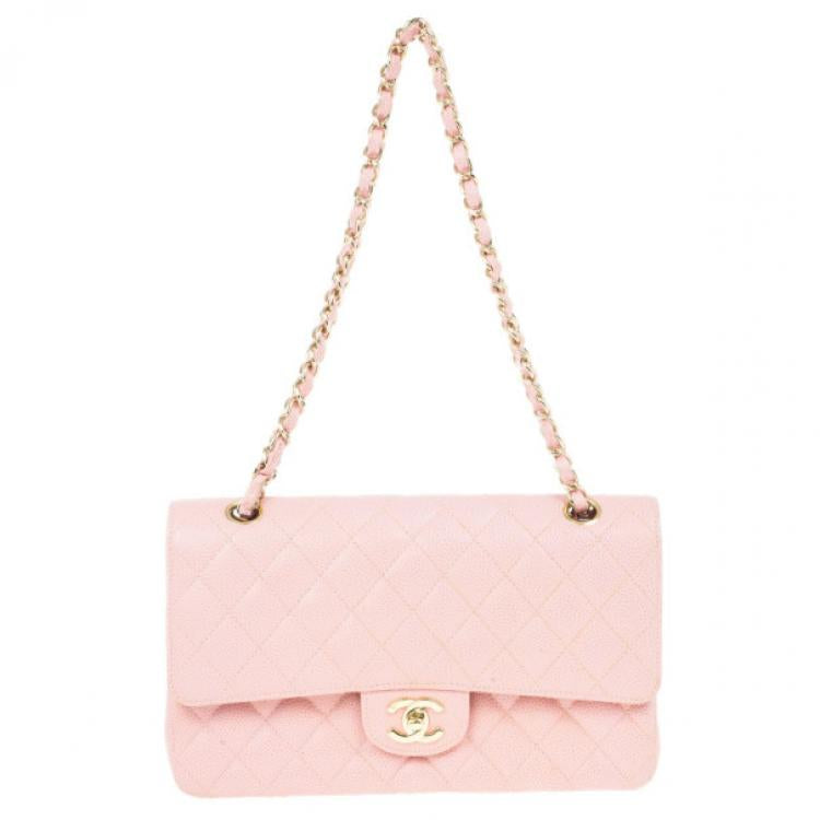 Chanel Pink Caviar Medium Double Flap Bag