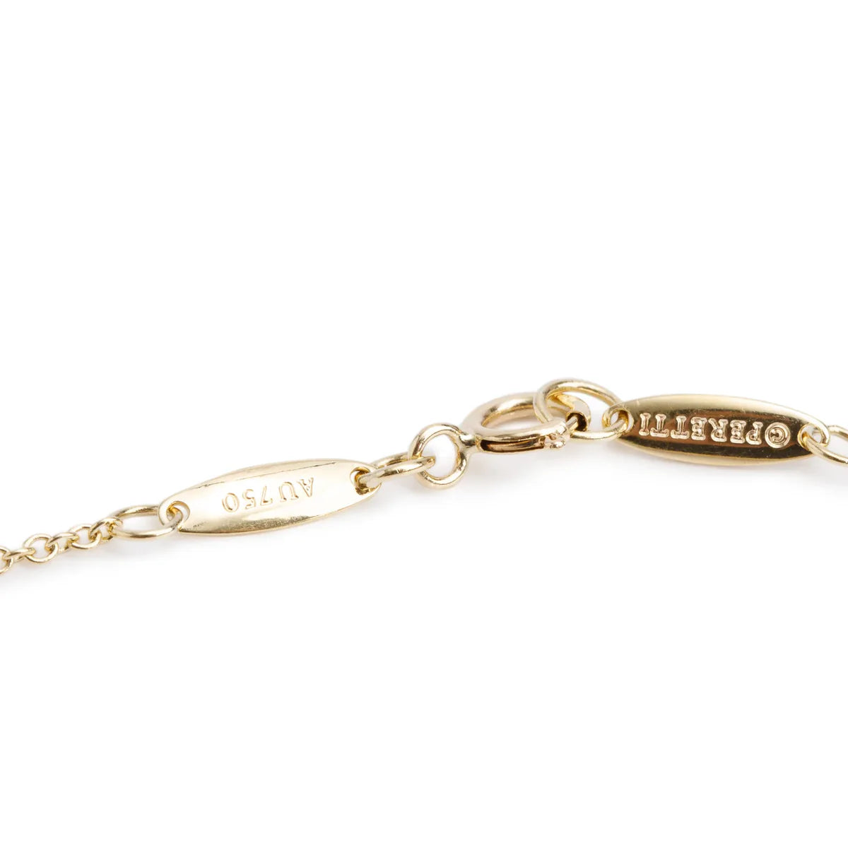 Tiffany & Co Elsa Peretti 18k Yellow Gold 16 MM Open Heart Pendant Necklace