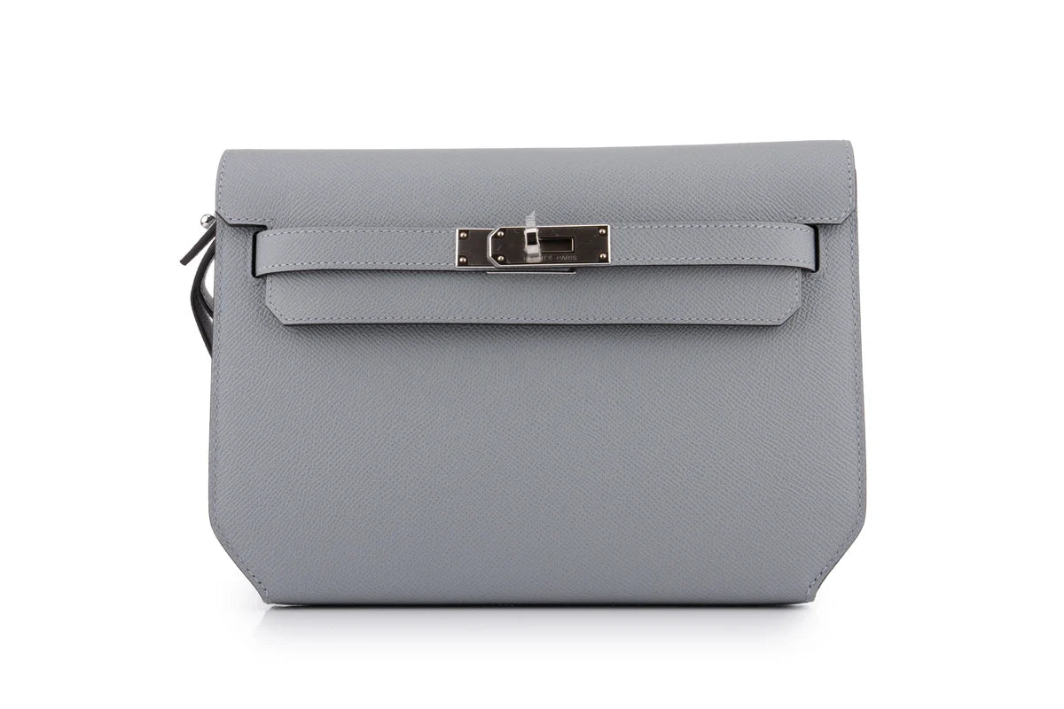 Hermès Kelly 25 Depeches Epsom Gris Pantin PHW