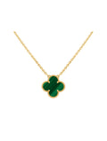 Van Cleef And Arpels Vintage Alhambra Necklace Malachite
