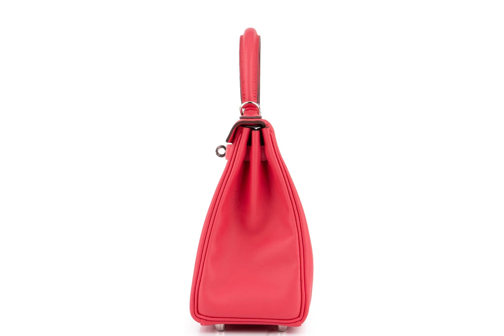 Hermès Kelly 25 Retourne Swift Rose Extreme PHW