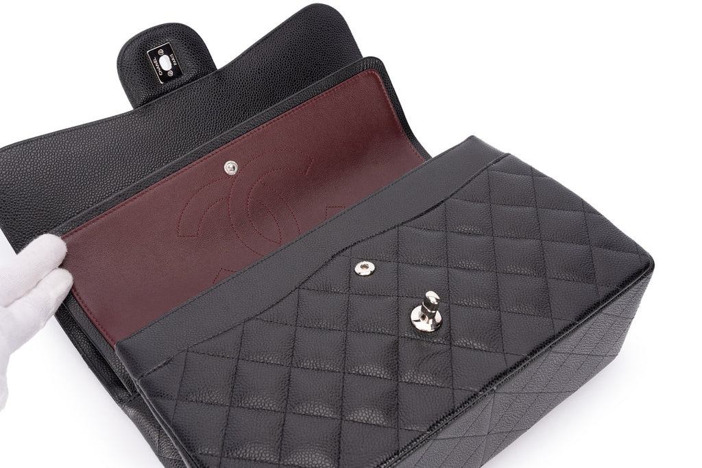 Chanel Jumbo Classic Flap Caviar Black SHW