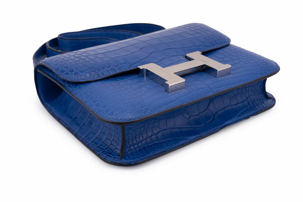 Hermès Constance 24 Exotic Mississippiensis Bleu Royal PHW