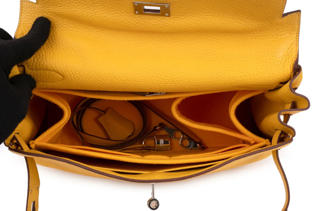 Hermès Kelly 32 Togo Soleil PHW