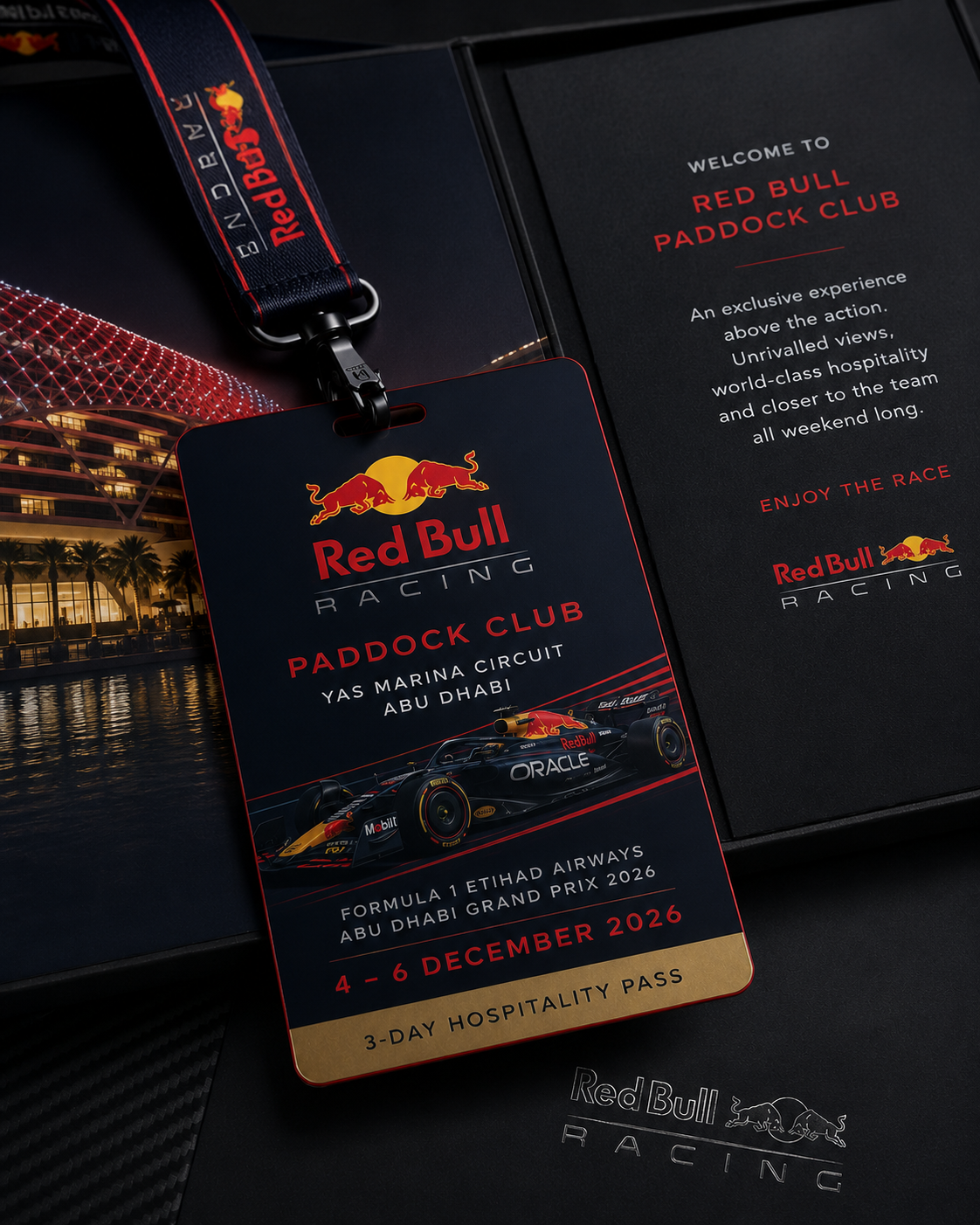 Red Bull Racing Paddock Club | Abu Dhabi Grand Prix 2026 | 3-Day VIP Hospitality Pass